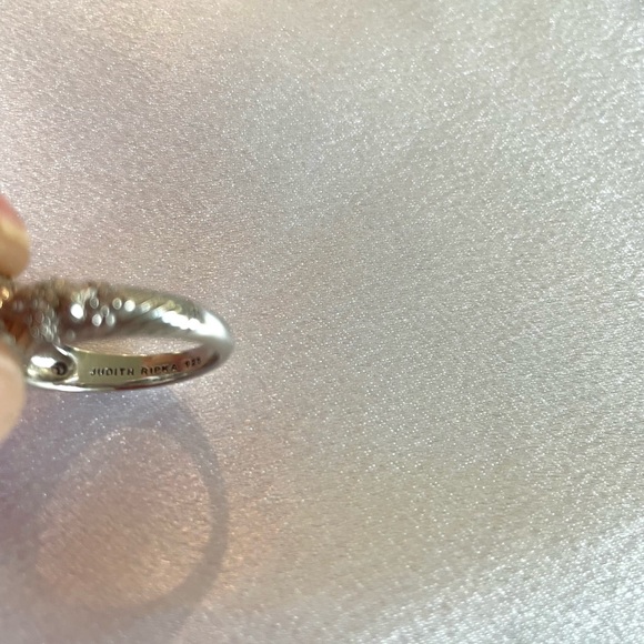 Sold Judith Ripka CZ 925 Sterling Silver Ring - Picture 5 of 7